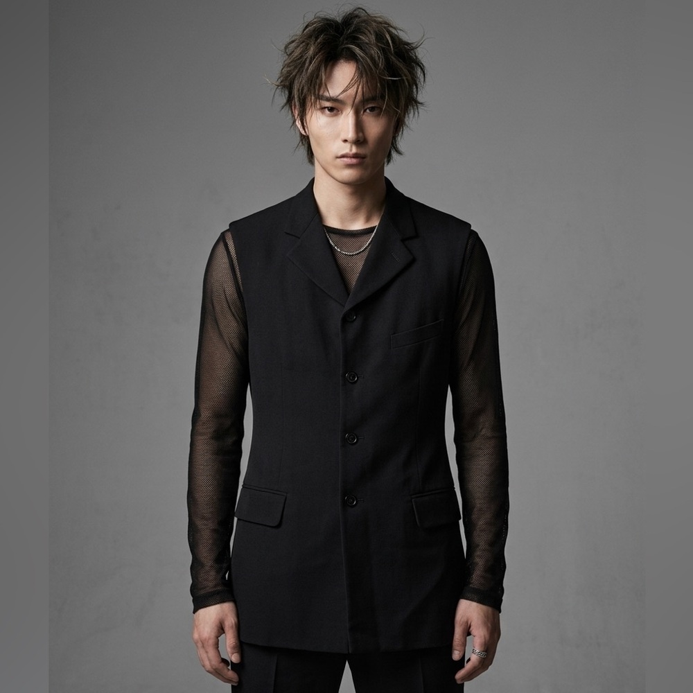 Comme des Garcons Homme Plus Men's Modern Tailored Vest Blazer N266-3